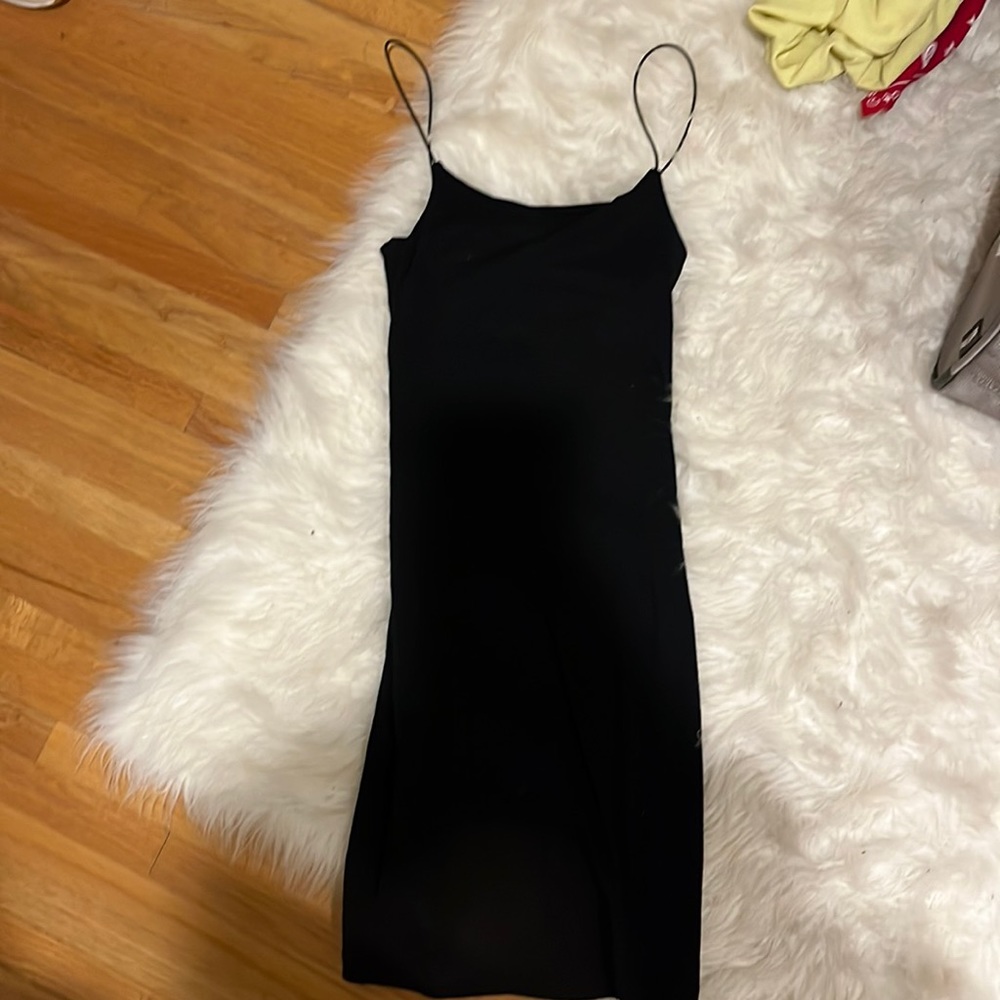 Zara black bodycon dress size S